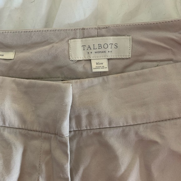 Talbots Cream Colored Pants 16W - Picture 4 of 4